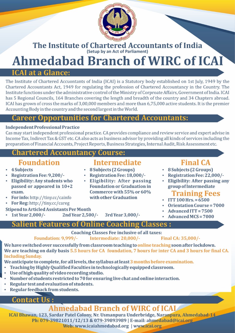 Ahmedabad Branch Of Western India Regional Council of The Institute Of